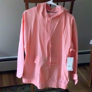JUICY COUTURE SOFT PEACH OVERSIZED HOODIE JACKET L